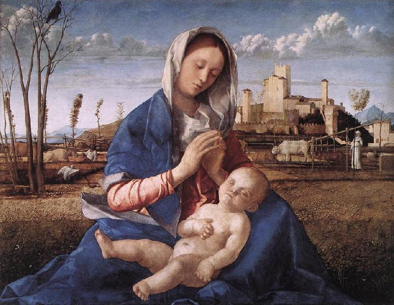 BELLINI, Giovanni Madonna of the Meadow (Madonna del prato) gh China oil painting art